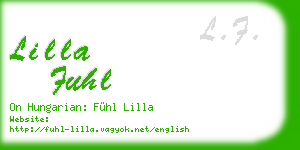 lilla fuhl business card
